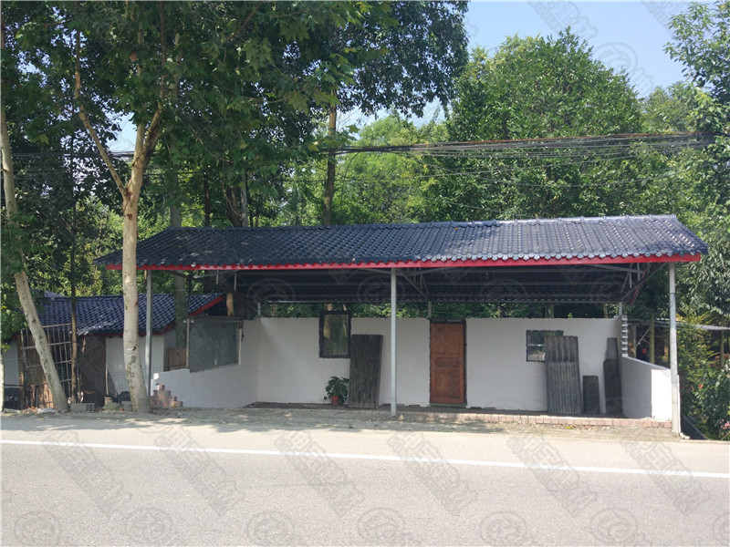 溫江區府通路政府舊房改造合成樹脂瓦案例