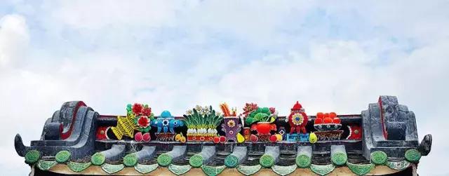 潮州嵌瓷，屋頂生花