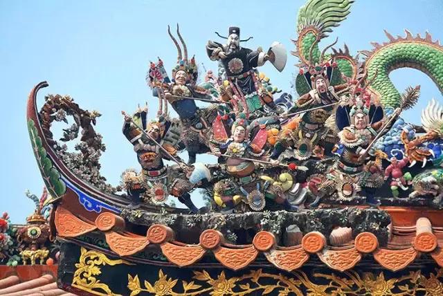 潮州嵌瓷，屋頂生花