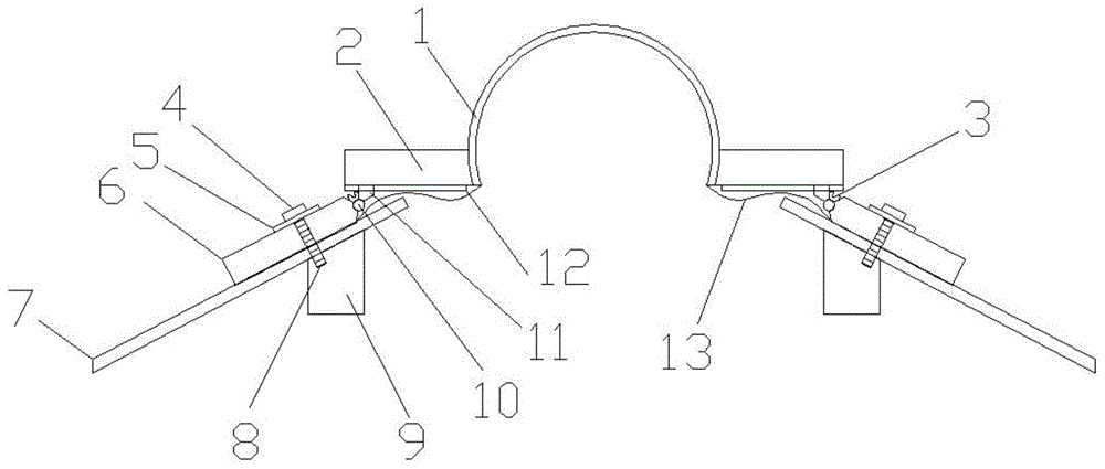 ASA合成樹脂瓦(正脊瓦)連接結構技術